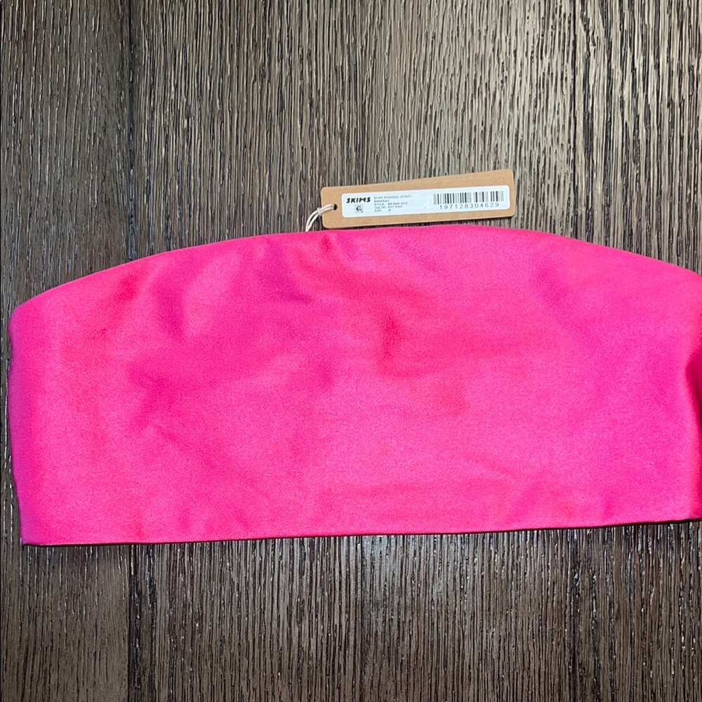 Skims Vibrant Pink Strapless Top